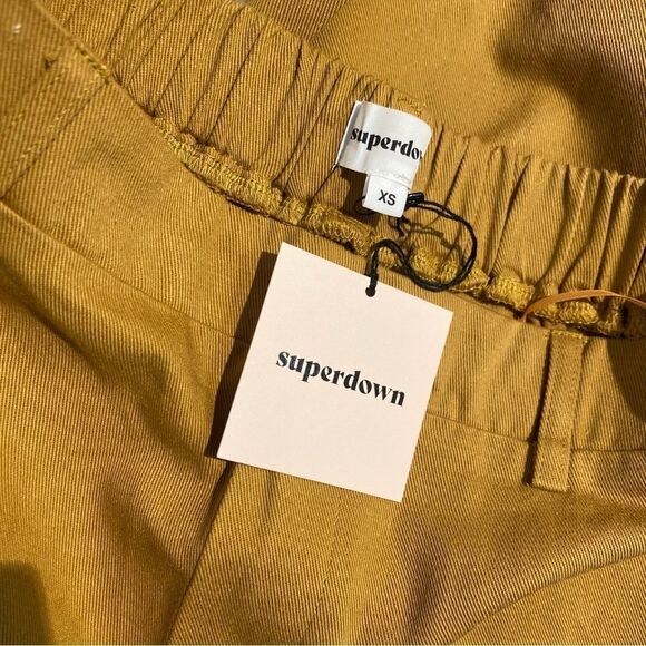 NWT Superdown Piper Cargo Pants in Khaki Brown wide leg Revolve XS - Picture 8 of 8